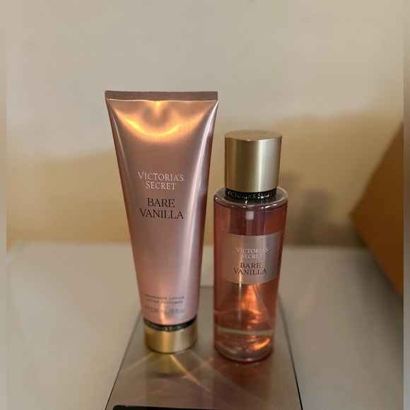 Victoria's Secret Other - Victoria's Secret Bare Vanilla Lotion and Mist Set - Pink and Gold